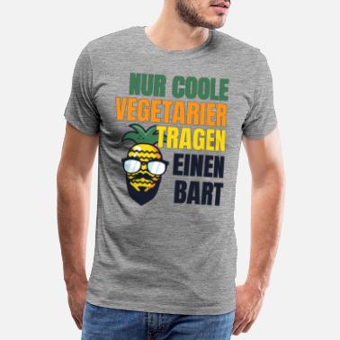 Tragen Vegetarische Bartträger gesund cooles Geschenk - Männer Premium T-Shirt