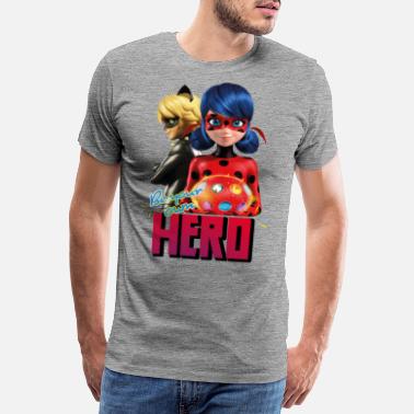 Miraculous Be Your Own Hero Ladybug Cat Noir - Men&#39;s Premium T-Shirt