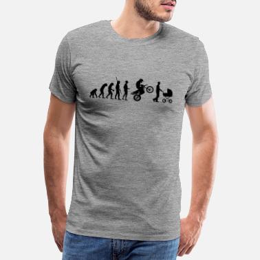 Isä Evolution Enduro rattaiden - Miesten premium t-paita