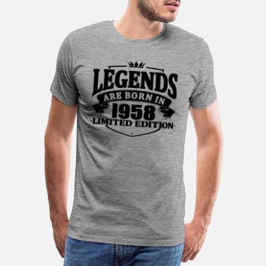 Année De Naissance Les légendes sont nées en 1958 - T-shirt premium Homme