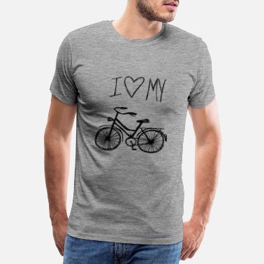 I Love I love my bike - Männer Premium T-Shirt