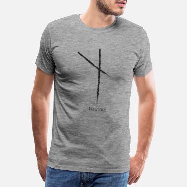 Mytologi Nauthiz rune - Premium T-skjorte for menn