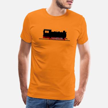 Wąskotorowa Lokomotywa nostalgia za koleją wąskotorową - Premium koszulka męska