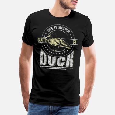 Jäger Ente Haustier - Männer Premium T-Shirt