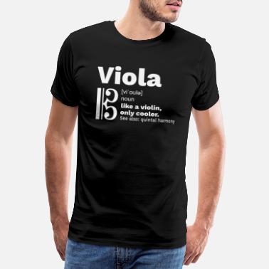 Bratsche Bratsche Bass Viola Lexikon Altschlüssel - Männer Premium T-Shirt