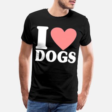Iheart iheart Dogs 2 - Premium koszulka męska