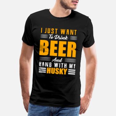 Husky husky - Miesten premium t-paita