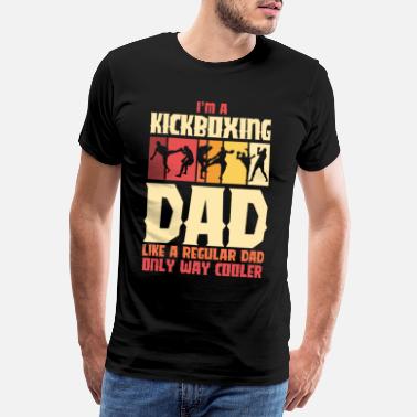 Kickbokser Kickboxing pappa - Premium T-skjorte for menn