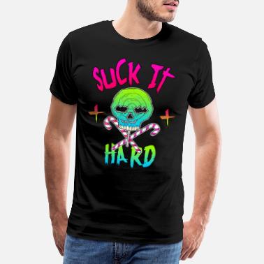 Candy Lollipop Skull Lolli Skull Skull Candy Cane - Men&#39;s Premium T-Shirt