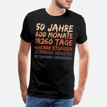 Hochzeitstag 50. Geburtstag - 50 Jahre Hochzeitstag - Männer Premium T-Shirt