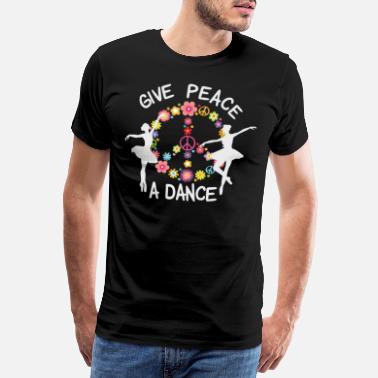 Taniec Nowoczesny Daj Peace a Dance - Premium koszulka męska