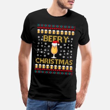 Ochlapus piwne Boże Narodzenie - Premium koszulka męska