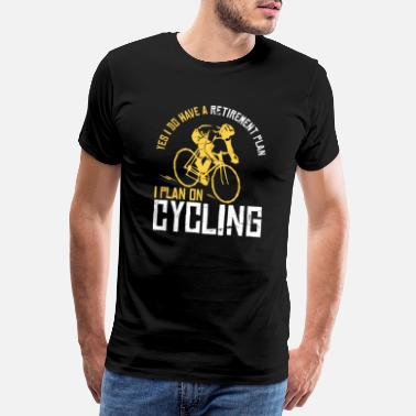 Pensioner Bicycle - pensioner pension gift - Men&#39;s Premium T-Shirt