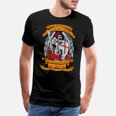 Tempeliers Ridder Templar Ik ben een kind van God shirt Halloween - Mannen premium T-shirt