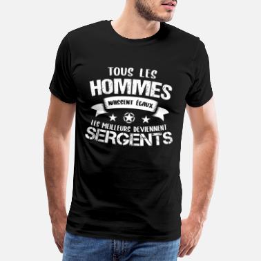 Armée De L'air Grade sergent cadeau drôle militaire armée - T-shirt premium Homme