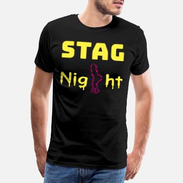Stag Night Stag Night - Miesten premium t-paita