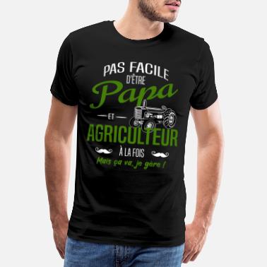 Agriculteur PAPA AGRICULTEUR - T-shirt premium Homme
