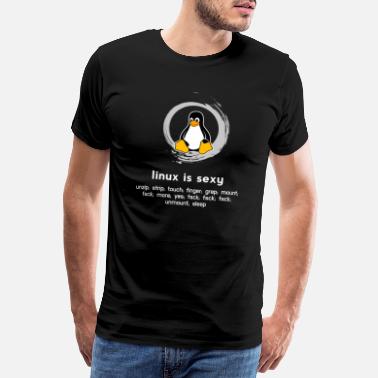 Linux Admin komputer PC Programator Kod systemu Humor - Premium koszulka męska