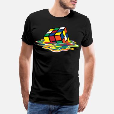 Cube Rubik&#39;s Cube En Train De Fondre - T-shirt premium Homme
