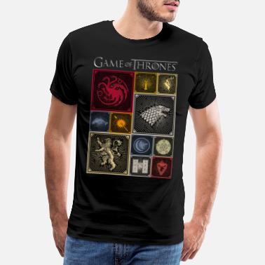 Game Of Thrones Kingdoms Tiles - Men&#39;s Premium T-Shirt