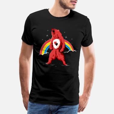 Cool Rainbow bear - Mannen premium T-shirt