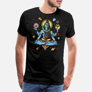 Psykedelisk Shiva psykedelisk meditasjon - Premium T-skjorte for menn