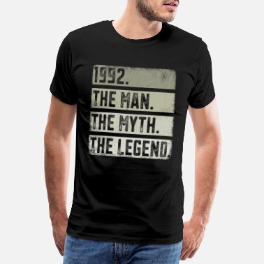 Mäntä Syntynyt 1992 Mies myytti legenda Syntymäpäivä - Miesten premium t-paita