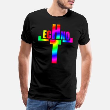 Musique Techno TECHNO - religion - T-shirt premium Homme