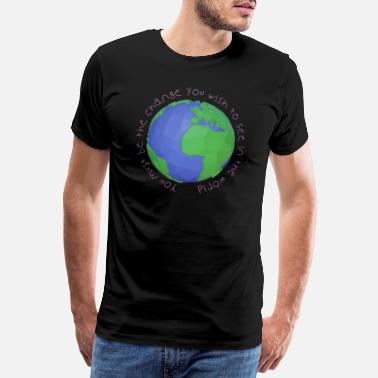 Ochrona Przyrody Zmienić świat - Premium koszulka męska