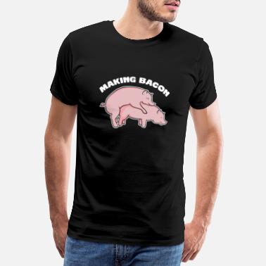 Bacon Å lage Bacon-gaveide - Premium T-skjorte for menn