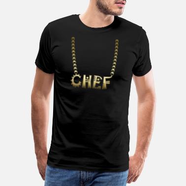 Łańcuch Złoty łańcuch CHEF - Premium koszulka męska