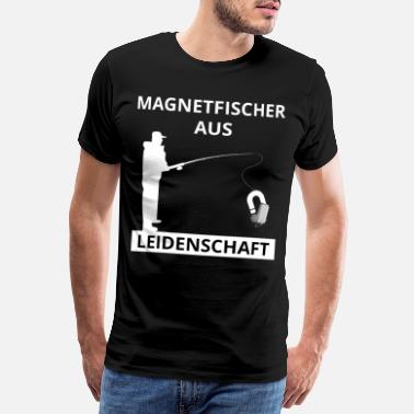 Objekt Magnetfischen Angelhemd Angler Hobby - Männer Premium T-Shirt