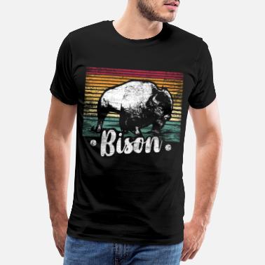 Bison Bison Geschenk - Männer Premium T-Shirt