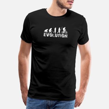 Evolusjon Motorsykkel evolusjon - Premium T-skjorte for menn