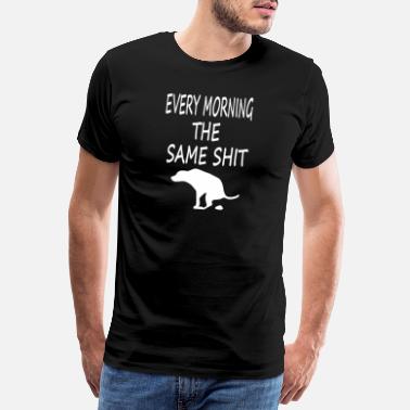 Staffbull Koirat kävellen kävellen koiran kanssa - Miesten premium t-paita