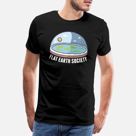 Tierra plana teoría de tierra plana conspiración del globo' Camiseta hombre | Spreadshirt