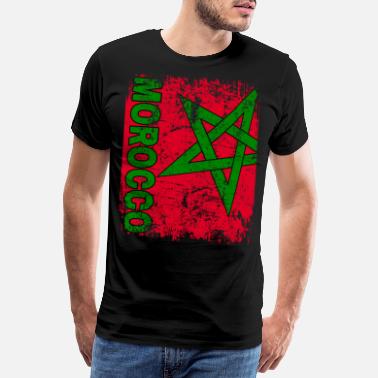 Candymix Maroc Drapeau Délavé T-Shirt Homme 