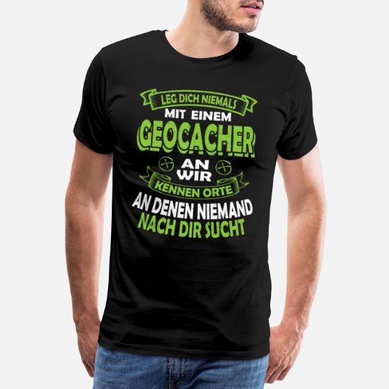 Geocaching Herzschlag Geocacher Geschenk Langarmshirt 