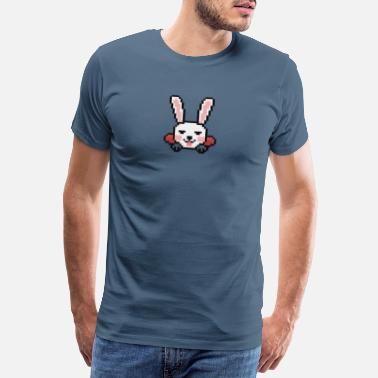 Pixelated Pixelated kanin - Premium T-skjorte for menn