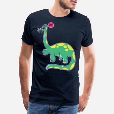 Pahalla Tuulella Dinosaurus on pahalla tuulella - Miesten premium t-paita