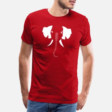 Zimbabwe éléphant - T-shirt premium Homme