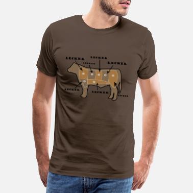 Rind Lecker Kuh! Lustige Geschenkidee mit Kuh. - Männer Premium T-Shirt