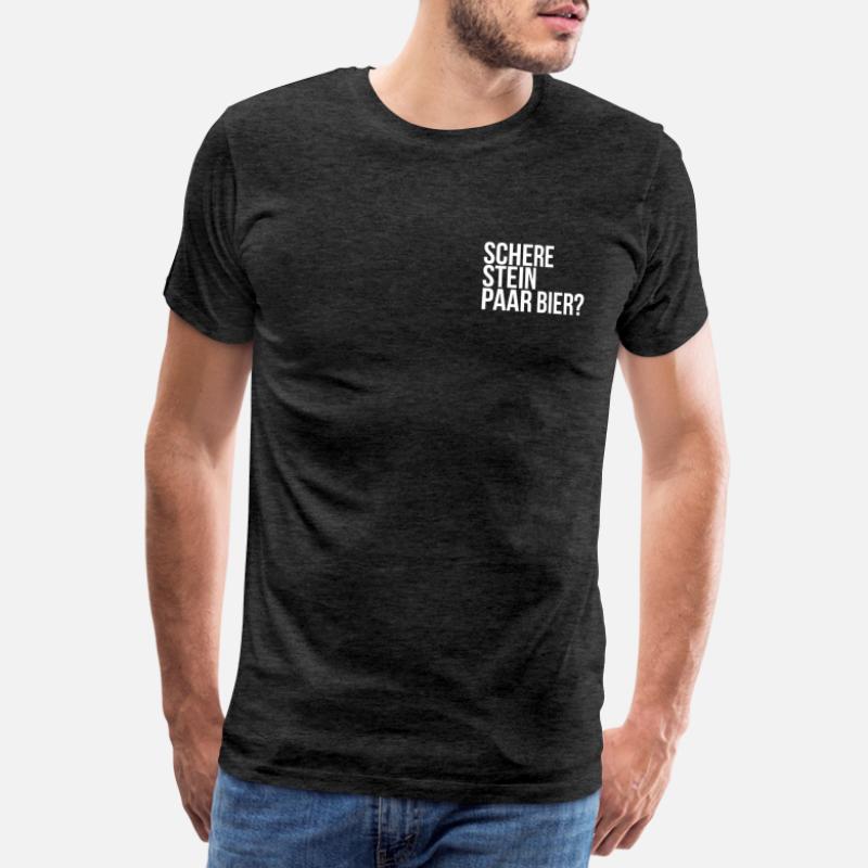 Rundhals Paar Bier Kurzarm Top Basic Print-Shirt Schere,Stein 100% Baumwolle Herren T-Shirt Comedy Shirts