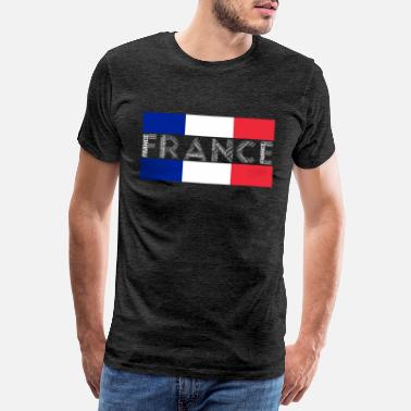Country Of Birth France country flags nation - Men&#39;s Premium T-Shirt