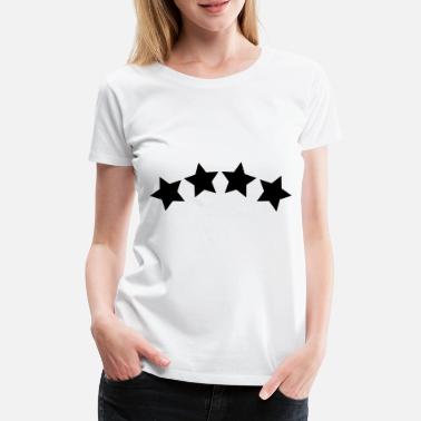 4 Tähdet 4 tähden kuvake - Naisten premium t-paita