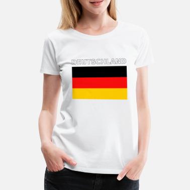 Flaga Flaga Niemiec - Premium koszulka damska