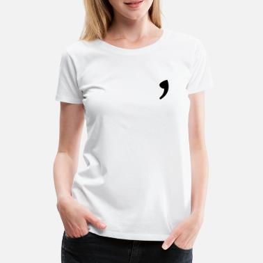 Virgule virgule - T-shirt premium Femme