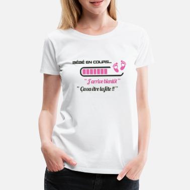 Télécharger Bébé en cours de téléchargement - T-shirt premium Femme