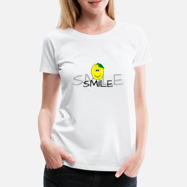 Wizaż Uśmiechnięta cytryna - Premium koszulka damska