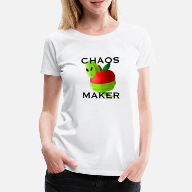 Scheppingsverhaal Chaos Maker Snake Fruit Garden Eden Sin - Vrouwen premium T-shirt